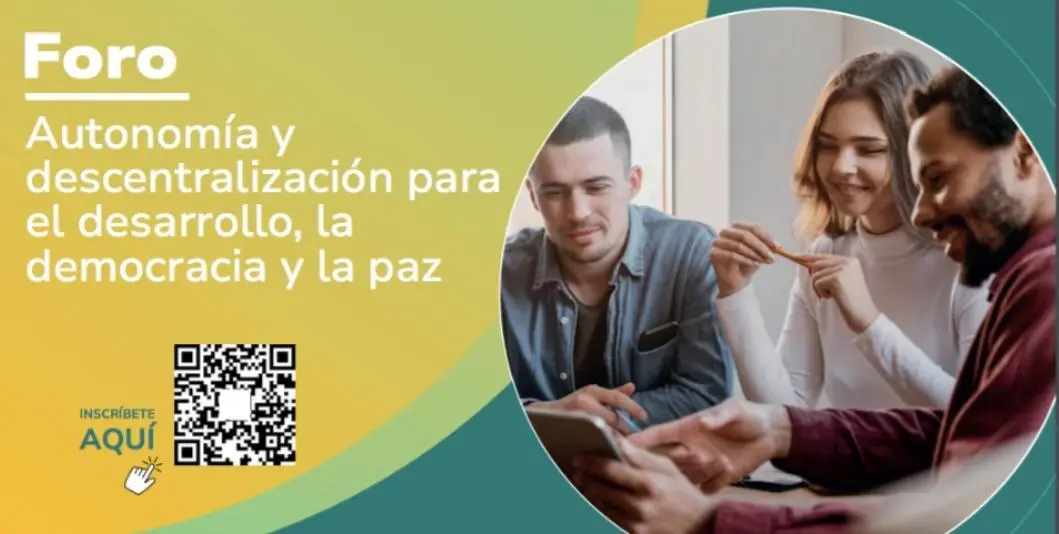 Foro en Pasto abordará autonomía y descentralización para fortalecer la democracia y la paz