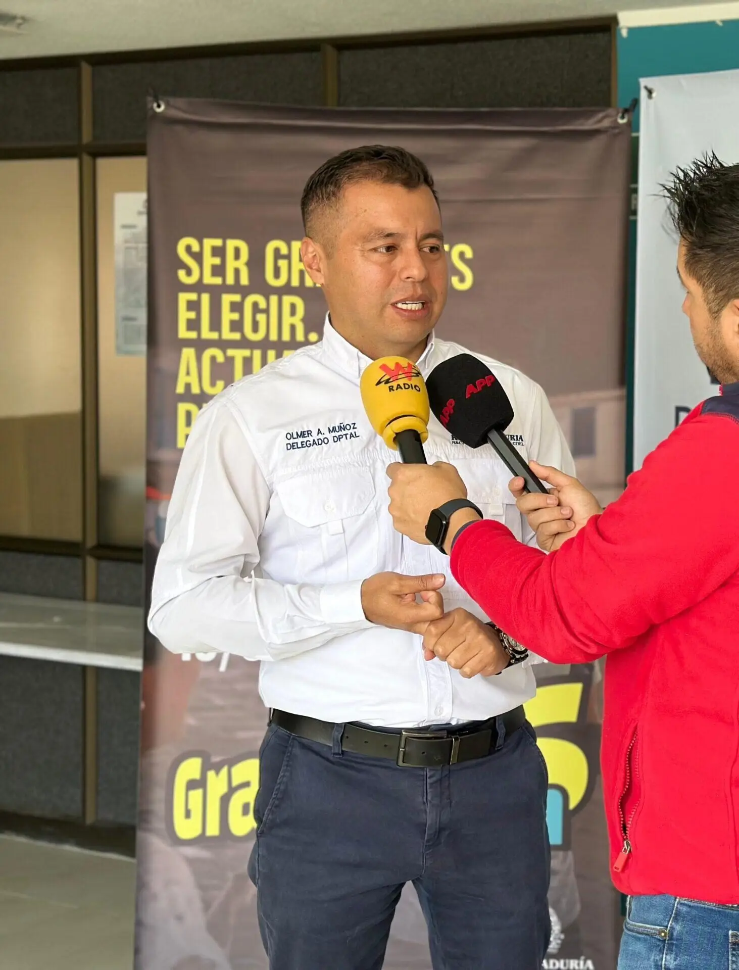 El Delegado de Registrador Nacional en Nariño, Olmer Alier Muñoz, es el Personaje 10.